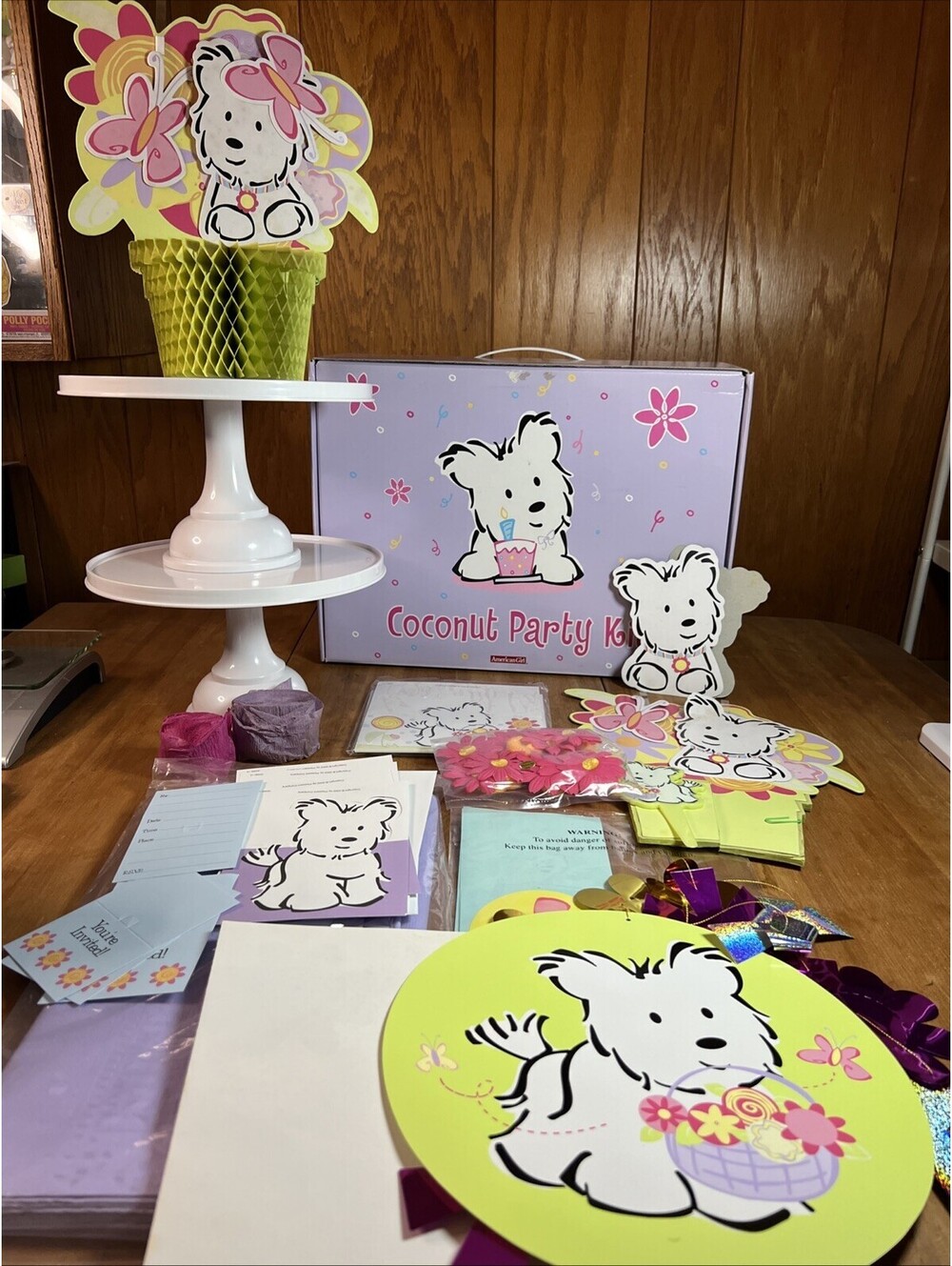 Pleasant Company/American Girl Coconut Party Kit Not Complete